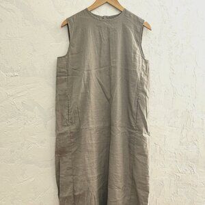 Muji Linen Midi Dress - One size